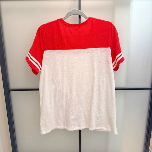 Chicago Cubs Top Women’s Plus Size 20 1X/2X Flip Sequin Heart Logo Tee T-Shirt - Picture 7 of 11